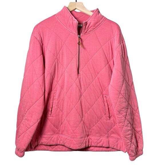 Maurices Coral/Pink Quilted Front Pockets Relaxed Fit 1/4 Zip Jacket Women’s XL - Picture 1 of 13